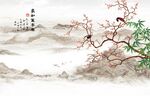 工笔花鸟家和万事兴