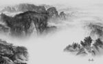 别墅最新灰色山水 tif分层