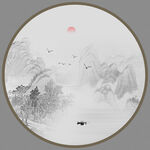 新中式山水画