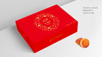 红色中式月饼盒
