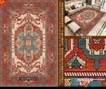 新中式古典花纹编织地毯地垫设计