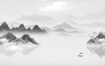 新品意境背景山水 TIF分层
