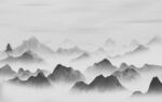 高清 意境客厅山水 TIF分层