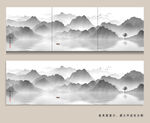 新中式简约山水壁画