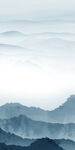 蓝色 玄关背景 tif山水分层