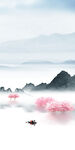 中式 装饰玄关山水 TIF分层