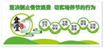 食堂文化墙 绿色文化墙