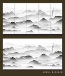 抽象山水画 