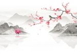 中式花鸟背景墙