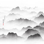 中式山水画
