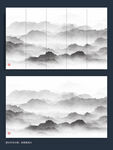 新中式抽象山水画