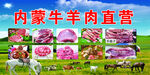 内蒙古牛羊肉展板