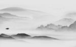 高端 意境灰色山水 TIF分层