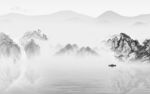 大气灰色山水图 TIF分层画