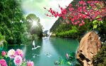  山水风景画 