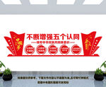 五个认同文化墙