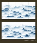 山水水墨画