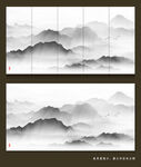 新中式抽象山水画