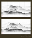隔断水墨画