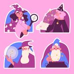 卡通魔法插画素材