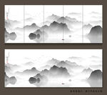 中式抽象水墨画 