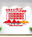 社会主义核心价值观形象墙