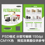 产品绿色单页宣传单DM单