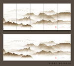 客厅水墨山水画