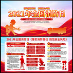 2021年全国消防日宣传栏展板