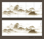 抽象写意现代山水画