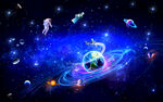 唯美浩瀚宇宙星空吊顶