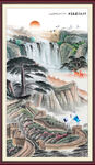  玄关山水画