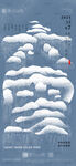 二十四节气大雪艺术海报