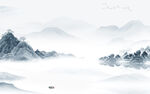 新款 新山水背景画 tif分层