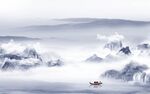 高档现代意境山水 tif文件