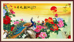 富贵花开油画