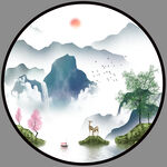  山水画 