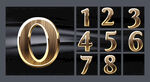 金色数字