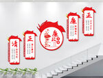 廉政楼梯文化墙