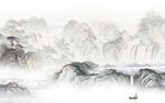 大气 山水背景新画 tif分层