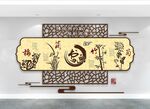 中国传统校园文化墙