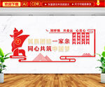 民族团结一家亲文化墙