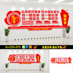 弘扬四铁精神文化墙