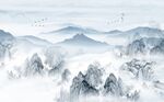 新中式电视背景墙