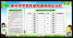 学生作业布置情况公示栏