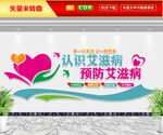 认识艾滋病预防艾滋病文化墙