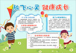 心理健康模板儿童电子小报PS