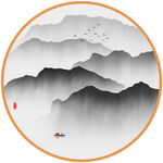 水墨山水画 