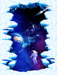 星空立体画