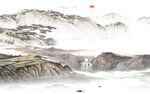高档 高清中式山水 TIF分层